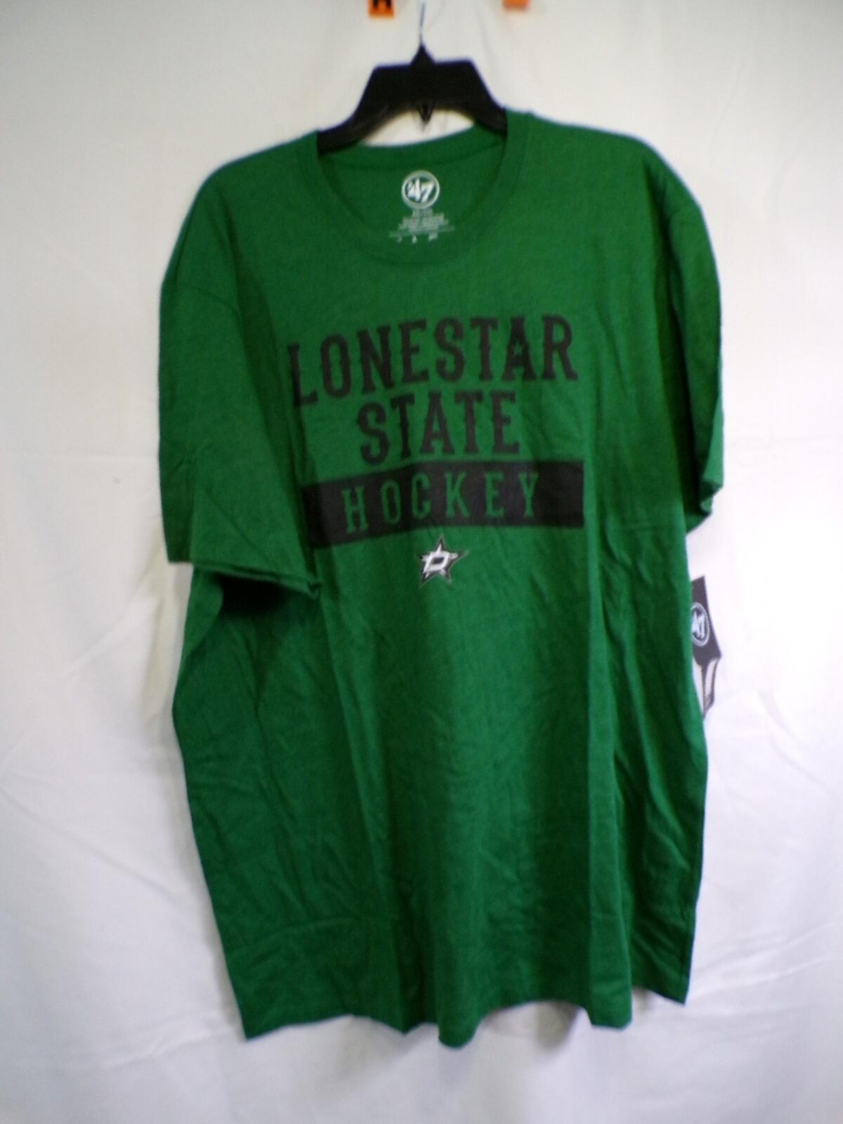 '47 Dallas Stars Lonestar State Hockey T-Shirt 2XL Green