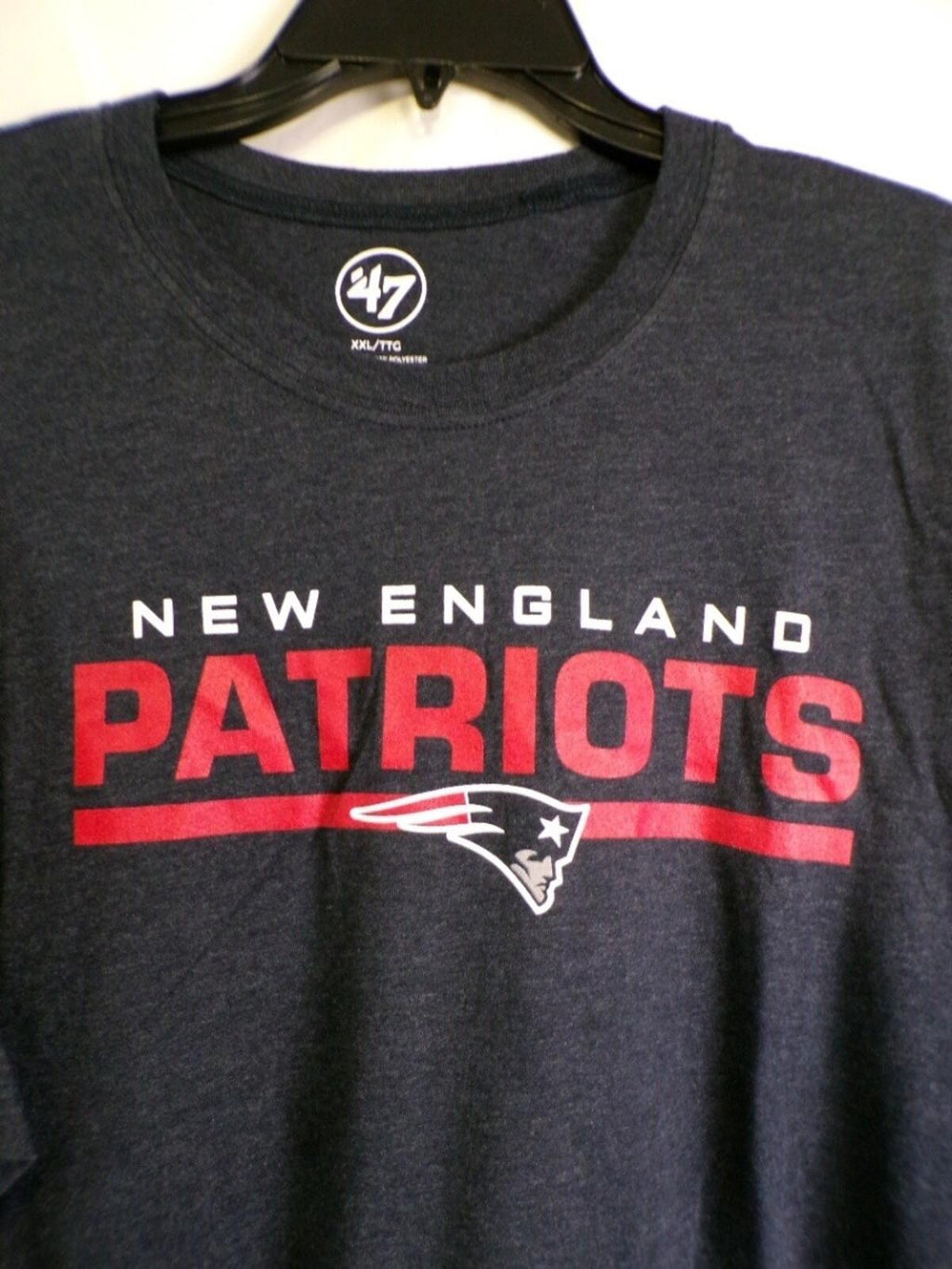 47 Brand Patriots T-Shirt 2XL Navy Graphic Tee