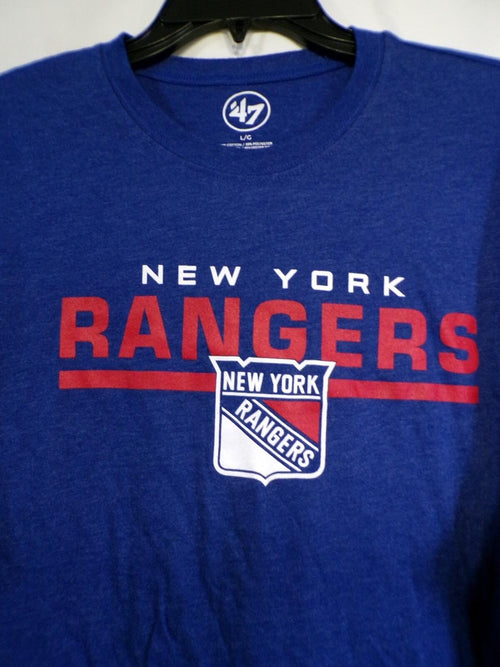 '47 Brand New York Rangers Men's Large Blue Graphic T-Shirt