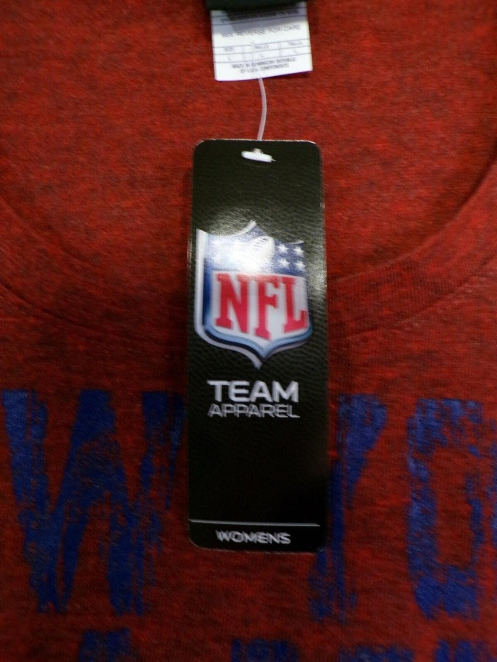Team Apparel Women's New York Giants T-Shirt Red Large L Jersey