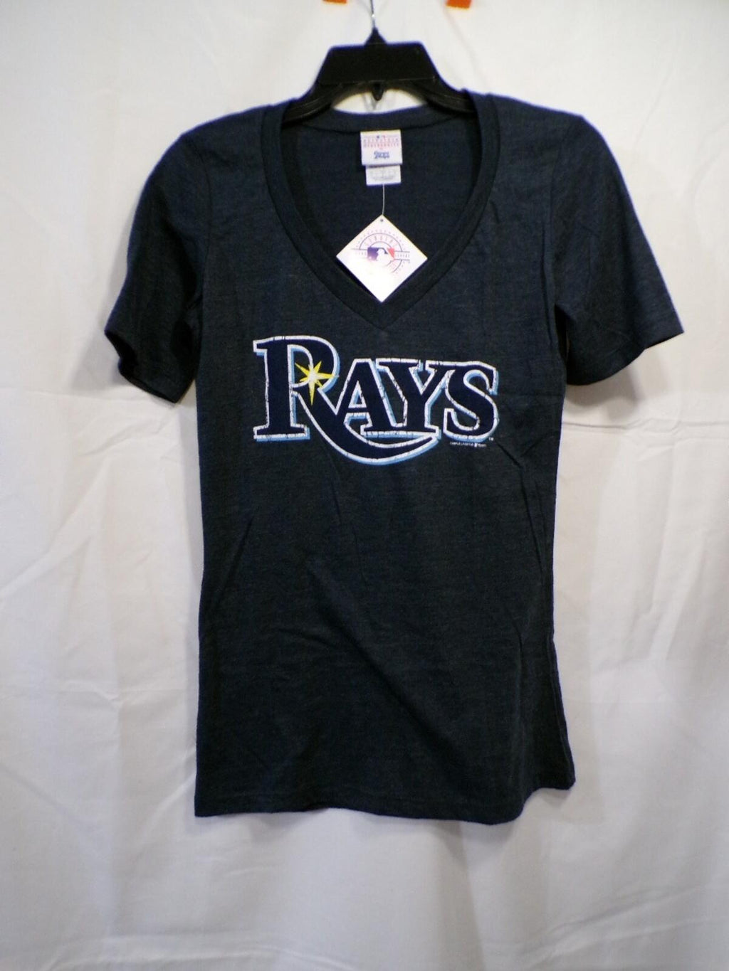 Campus Lifestyle Tampa Bay Rays Women's V Neck T-Shirt M Gray