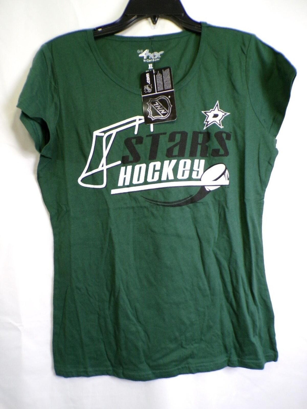 G-III 4Her Women's Dallas Stars T-Shirt XL Victory Green Scoop Neck