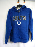 Team Apparel Womens M Colts Royal Blue Pullover Hoodie Horseshoe
