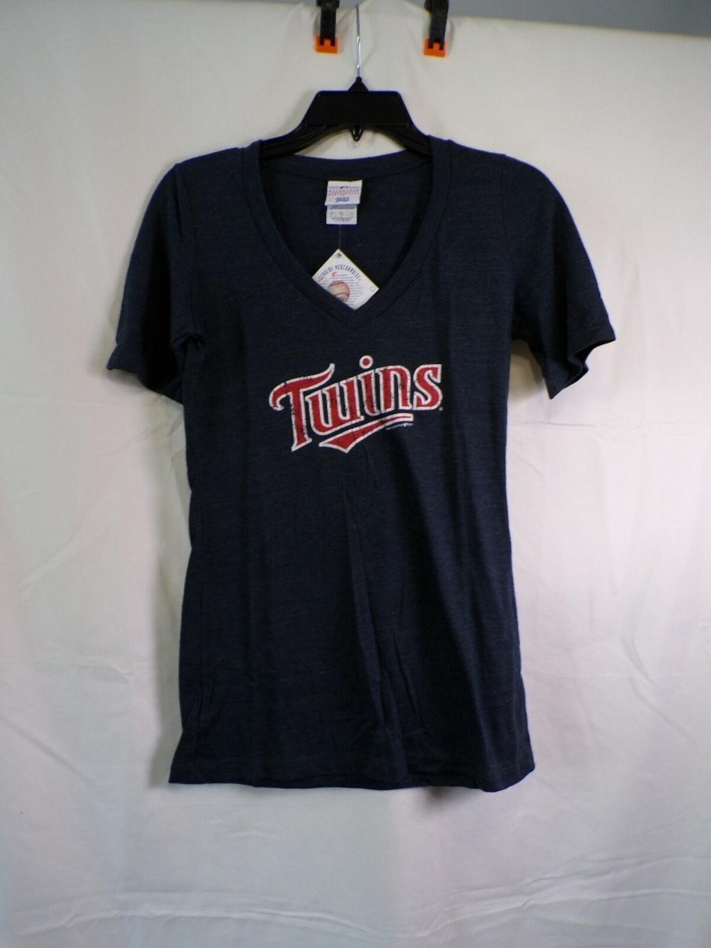Minnesota Twins Women's V Neck T Shirt Genuine Merchandise M