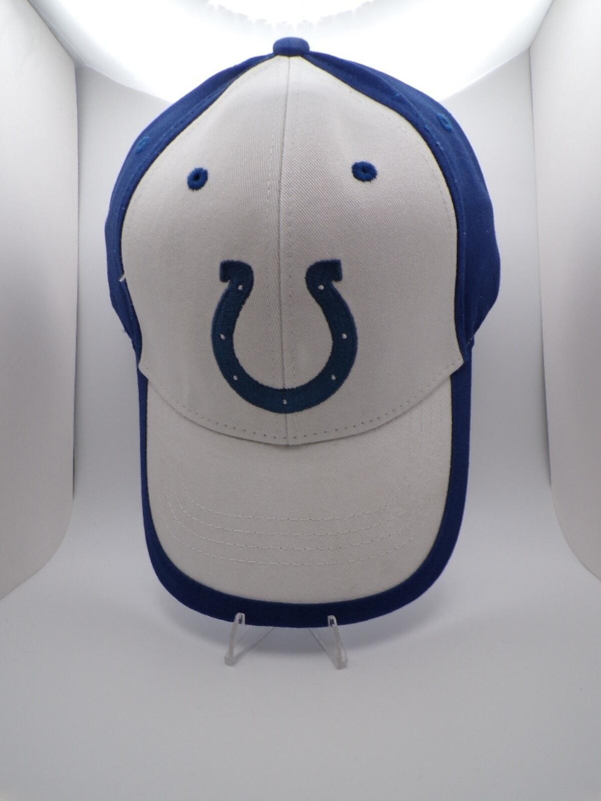 COLTS Indianapolis Colts Blue White Strapback Baseball Cap Adjustable