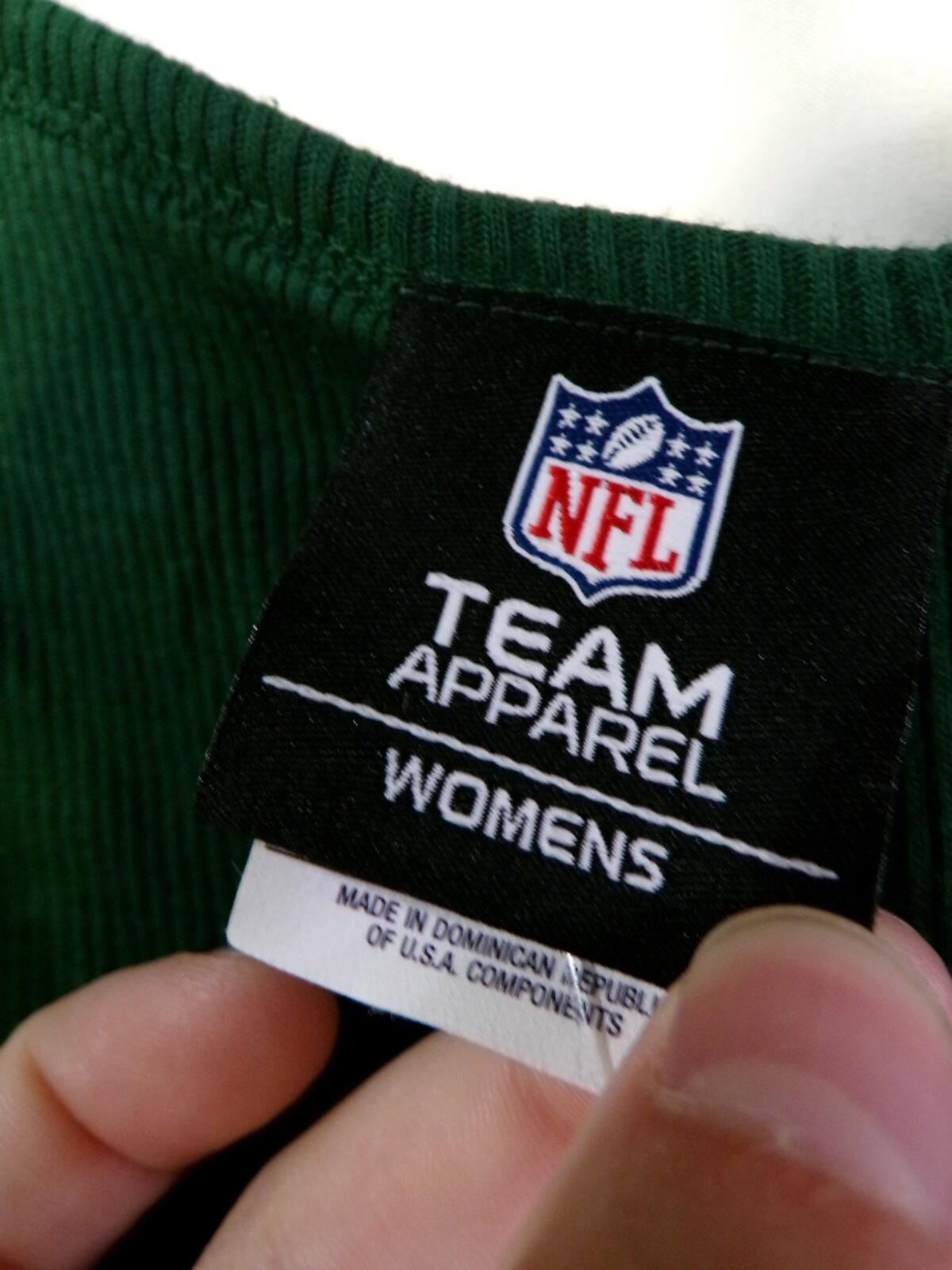 Womens New York Jets Green Ribbed Tank Top Size S Team Apparel