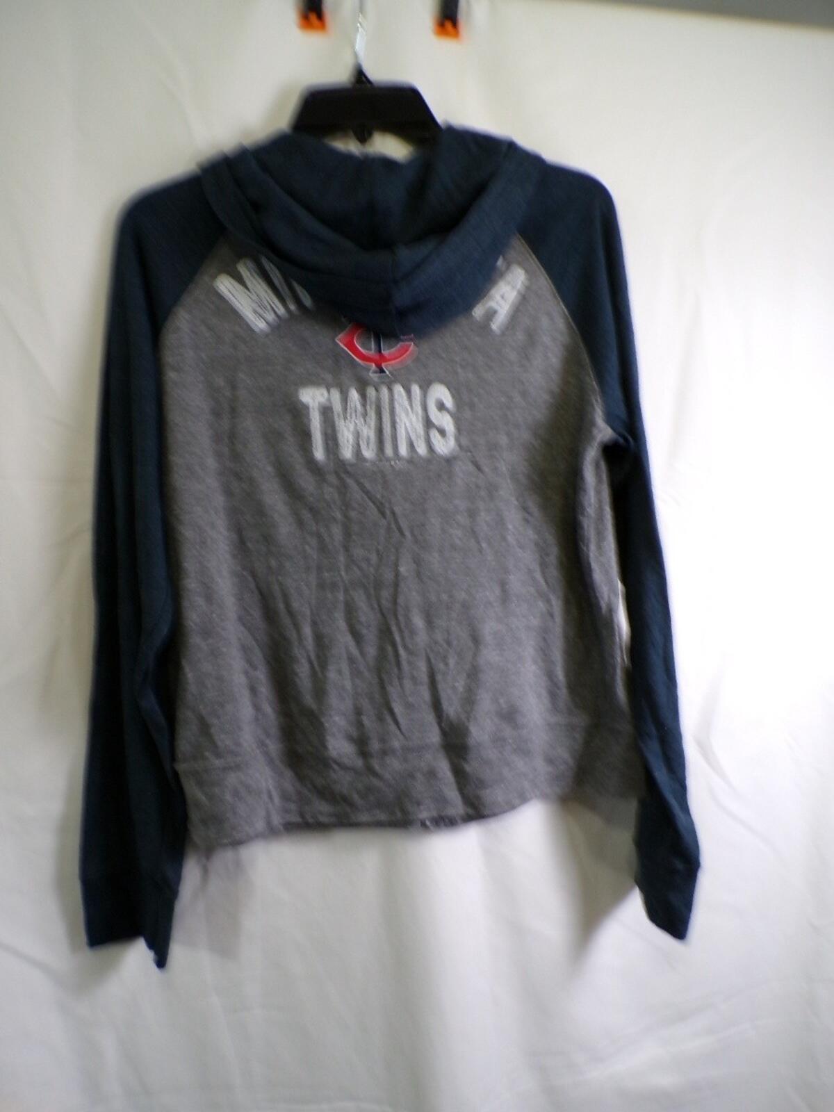 Campus Lifestyle Minnesota Twins Boys Full Zip Hoodie Size XL Gray TC Logo