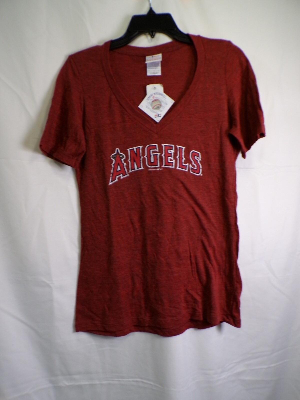 Campus Lifestyle ANGELS Women's V-Neck T-Shirt Large Red