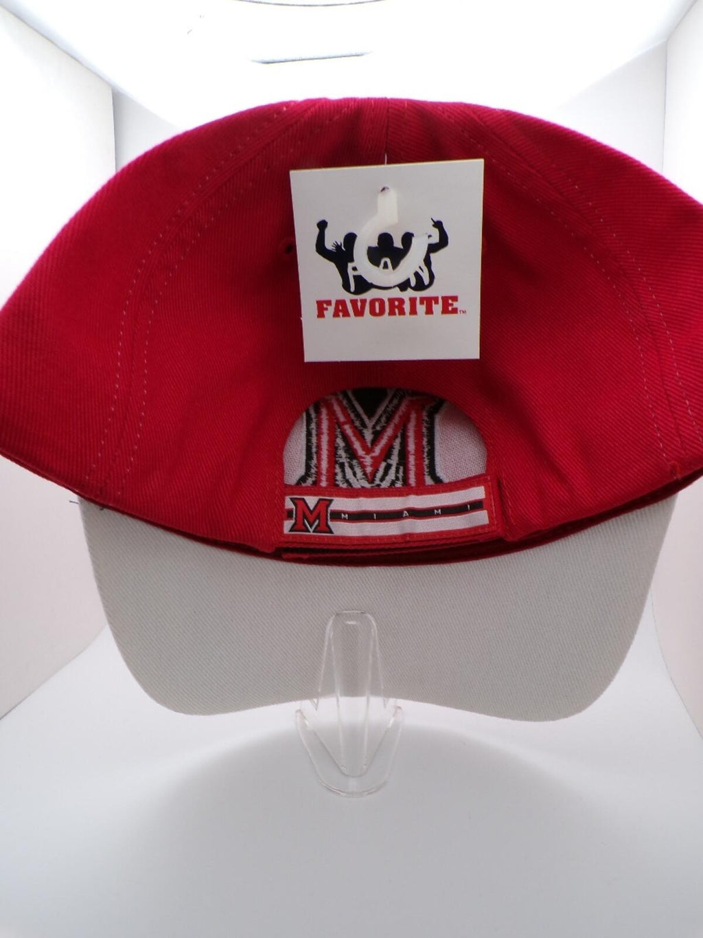 FAVORITE Miami RedHawks Men's Baseball Cap Adjustable M Red Black