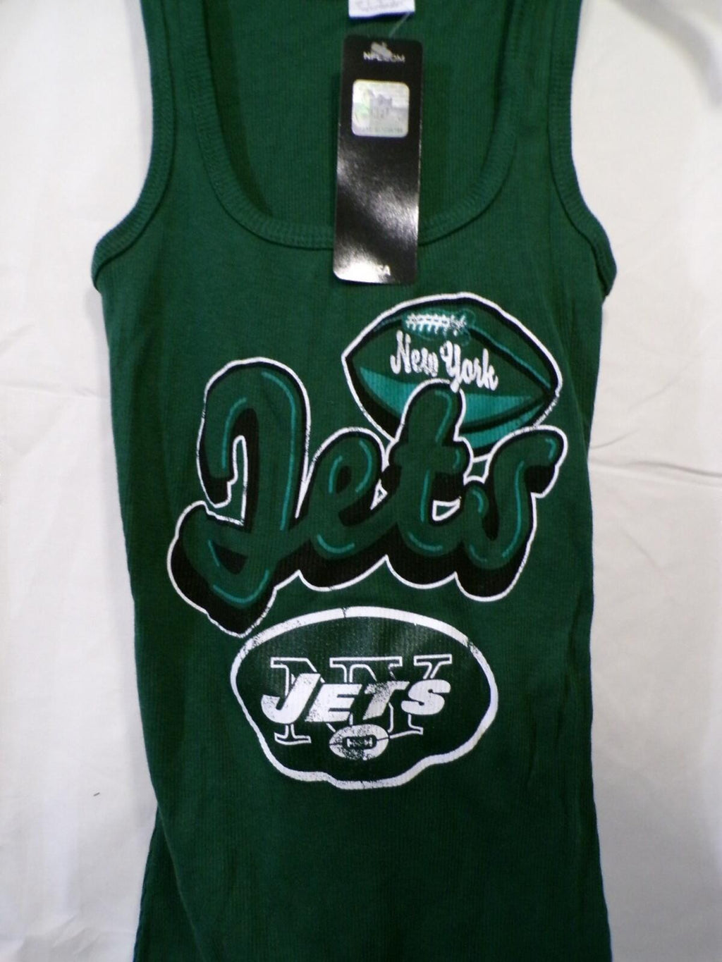Team Apparel NY Jets Women's Ribbed Green Tank Top Size S