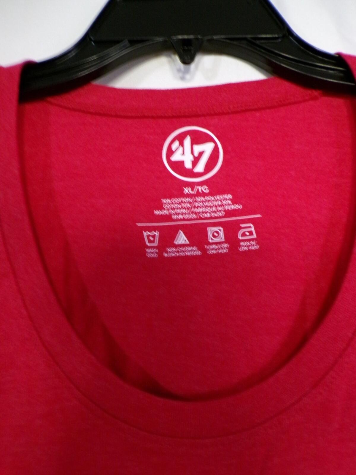 47 Brand Montreal Canadiens Women's T-Shirt Large Red Scoop Neck Jersey
