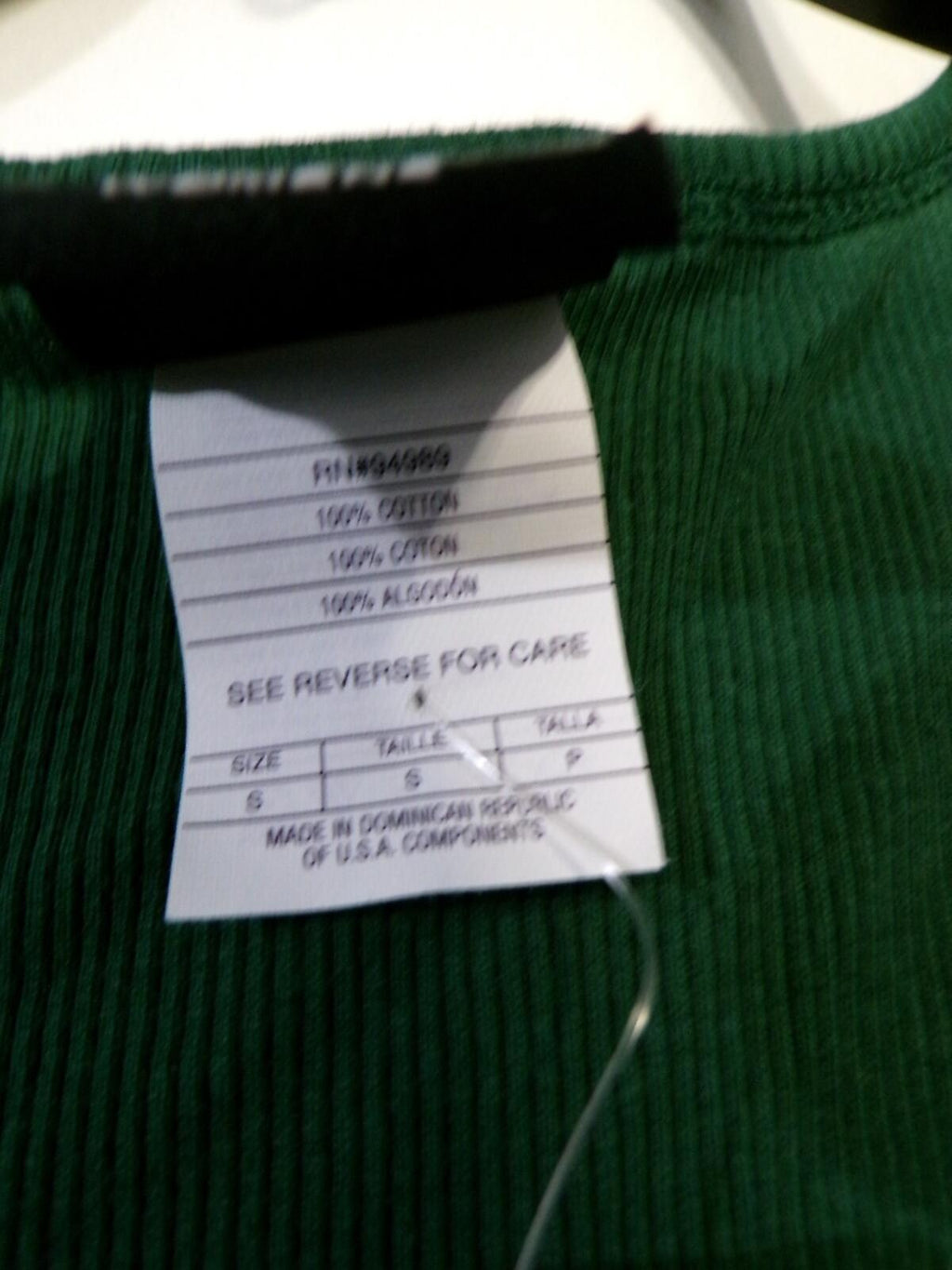 Team Apparel NY Jets Women's Ribbed Green Tank Top Size S