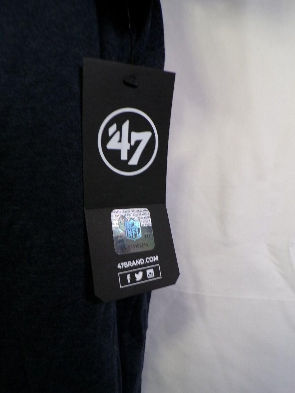 47 Brand Patriots T-Shirt Navy 2XL Crewneck Graphic Tee