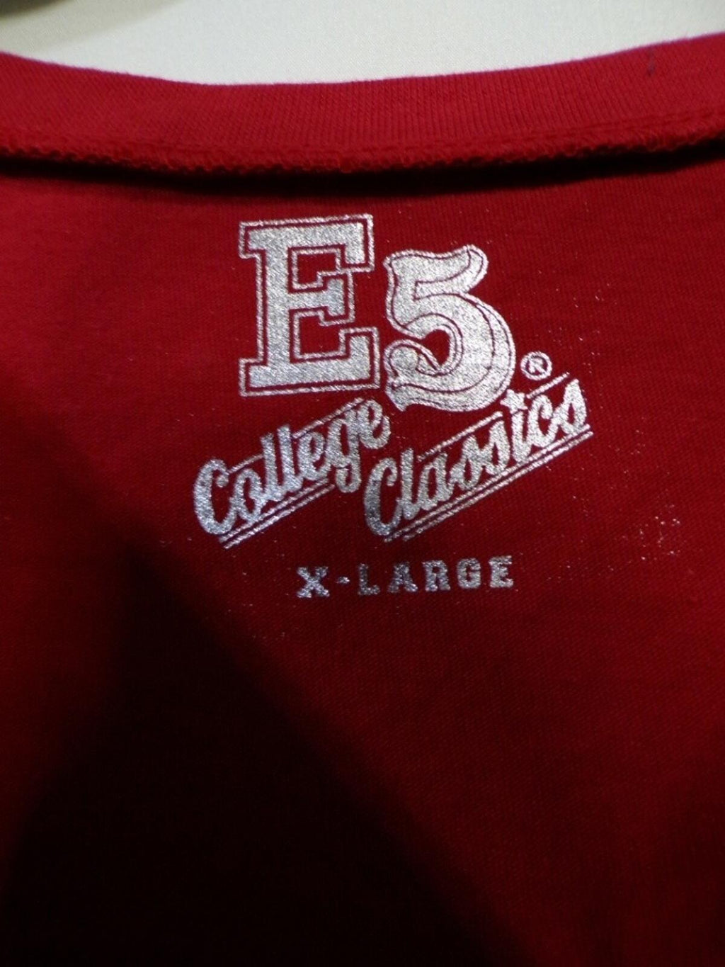 E5 College Classics OU University of Oklahoma Women's Cropped T-Shirt XL Red