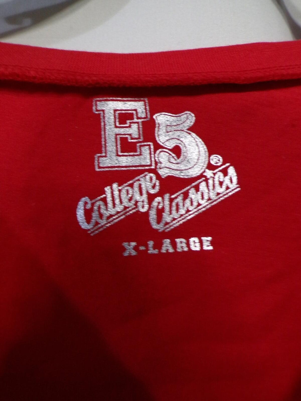 E5 College Classics Women's Nebraska Huskers Cropped T-Shirt XL Red