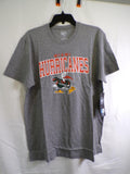 47 Brand Men's Miami Hurricanes Gray Graphic T-Shirt Large L