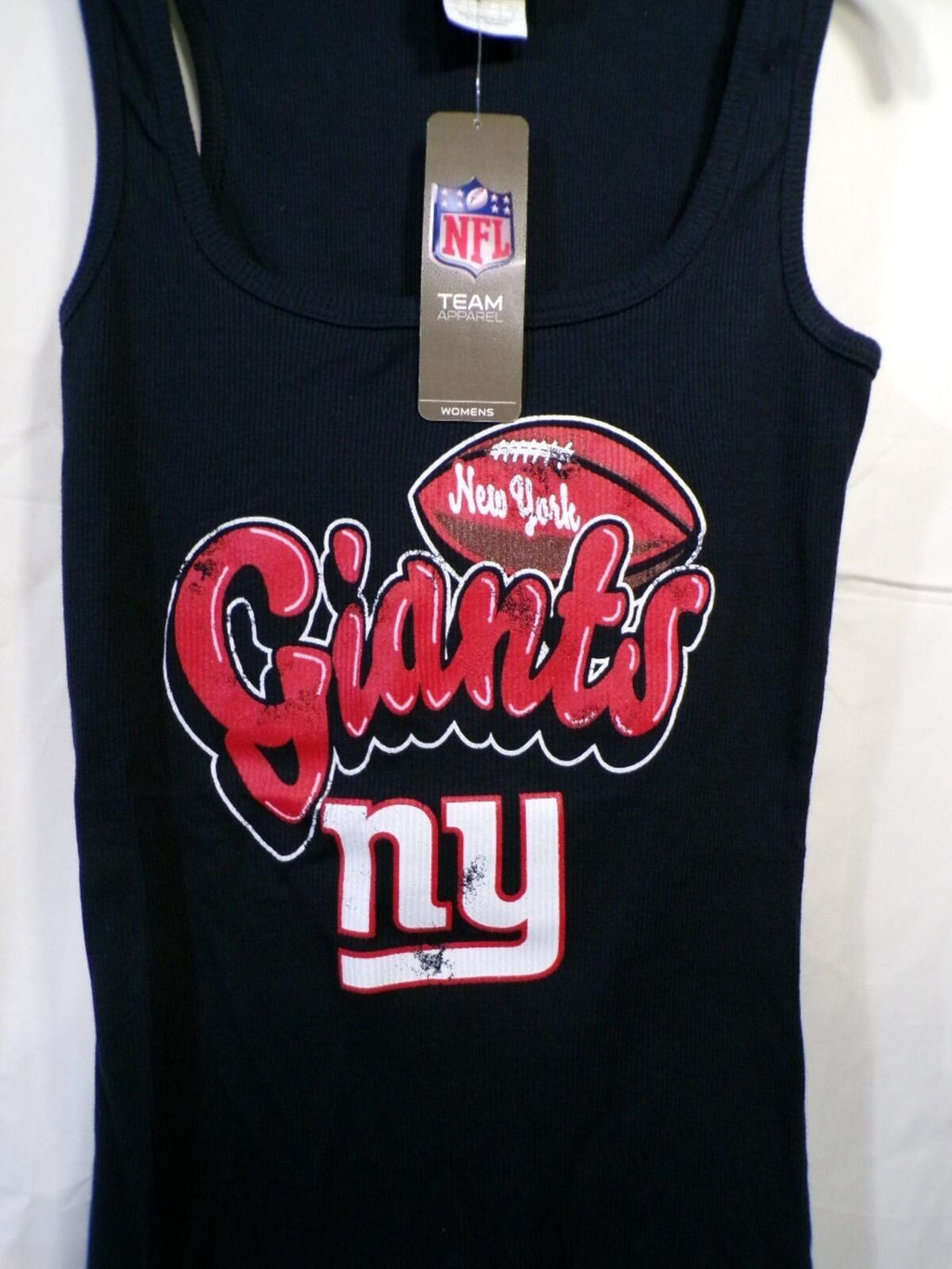 NY Giants Women's Tank Top Navy Scoop Neck Large Team Apparel