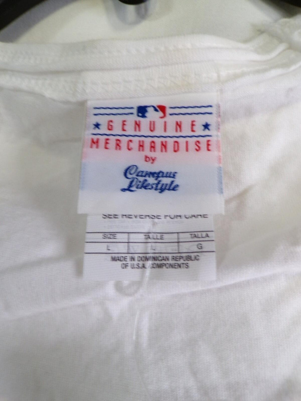 Lifestyle Women's Minnesota Twins Rhinestone V Neck T Shirt Large L White