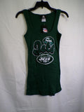 Team Apparel New York Jets Women's Green Ribbed Tank Top S