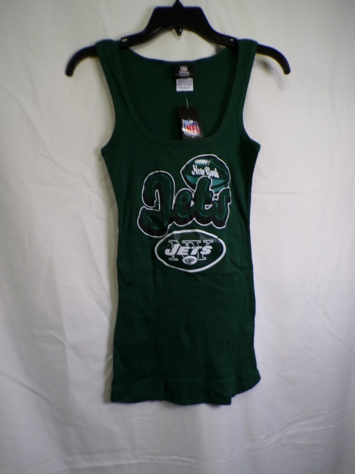 Team Apparel New York Jets Women's Green Ribbed Tank Top S