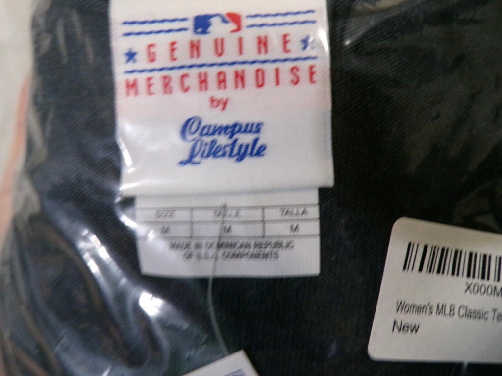 Tampa Bay Rays Women's Classic Tee Navy V Neck Size M Genuine