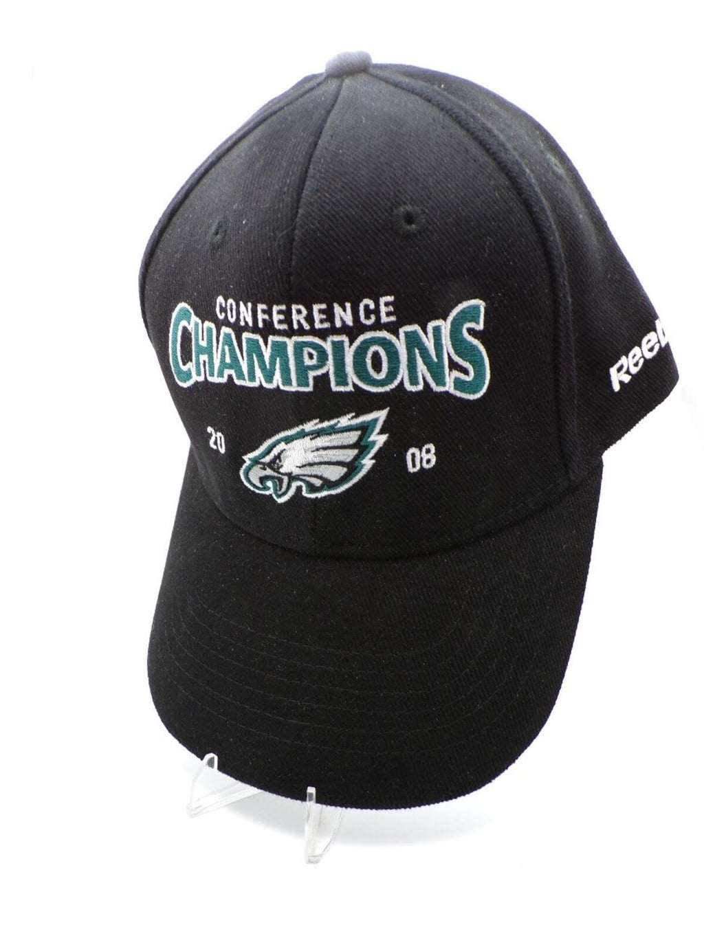 Reebok Philadelphia Eagles Conference Champions 2008 Mens Black Baseball Cap
