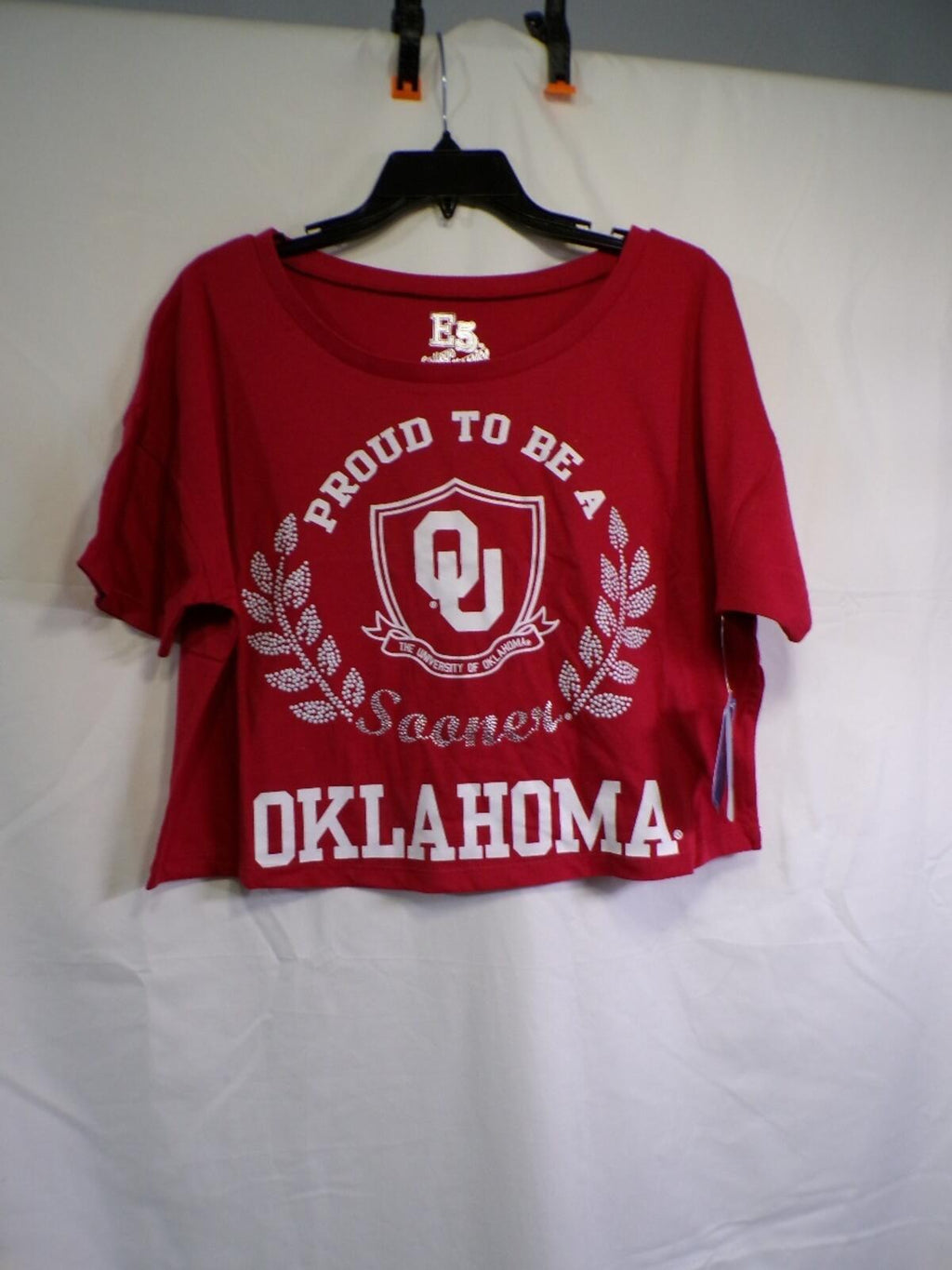 E5 College Classics Women's Oklahoma Sooners Red Cropped T-Shirt M