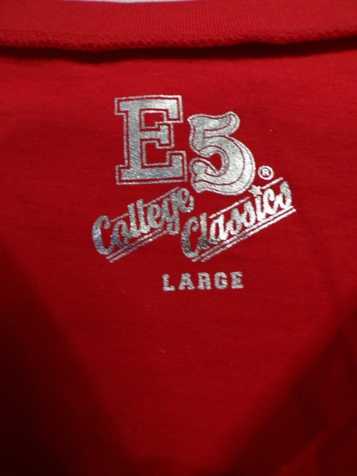 E5 College Classics Women's Red Cropped T-Shirt Nebraska Huskers L
