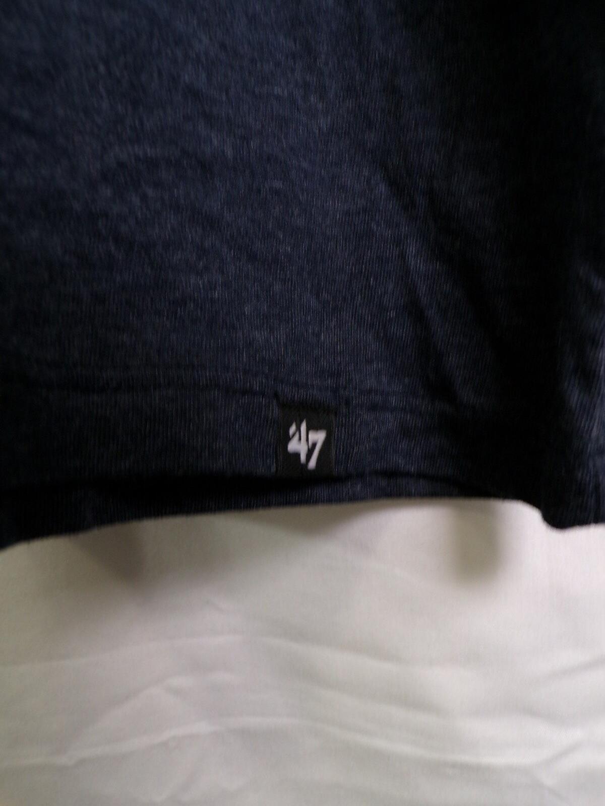 47 Brand New England Patriots Men's T-Shirt XL Navy Crew 47 CLEAN UP