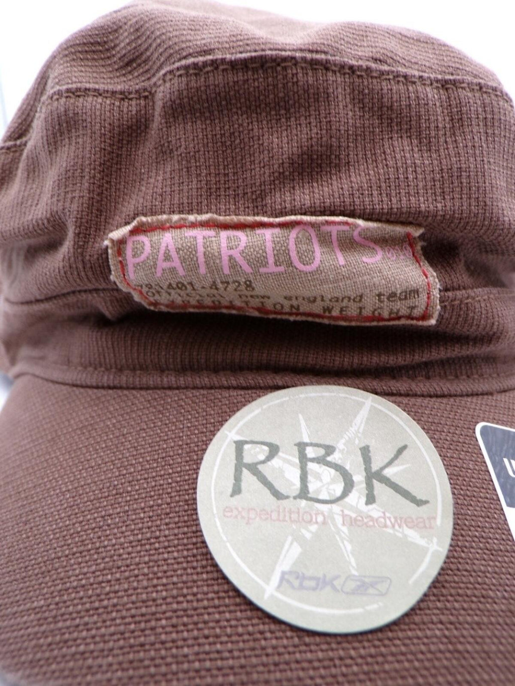 Reebok RBK Women's Patriots Brown Army Cap Canvas OSFA Y066W