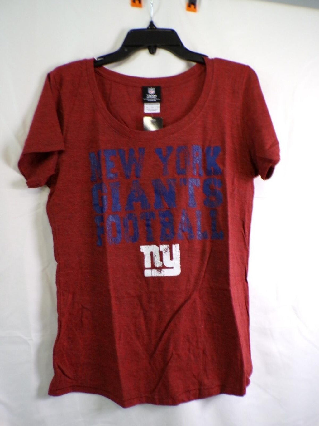 New York Giants Women's Red Graphic T Shirt Large Team Apparel