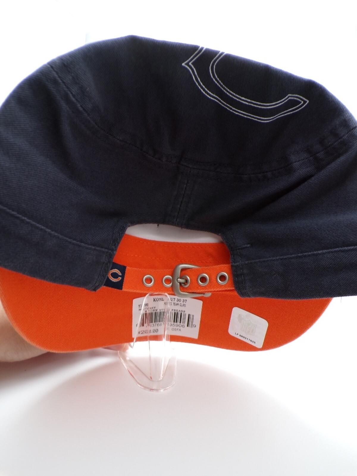Reebok Women Chicago Bears Navy Military Army Cap Short Bill Adjustable OSFA