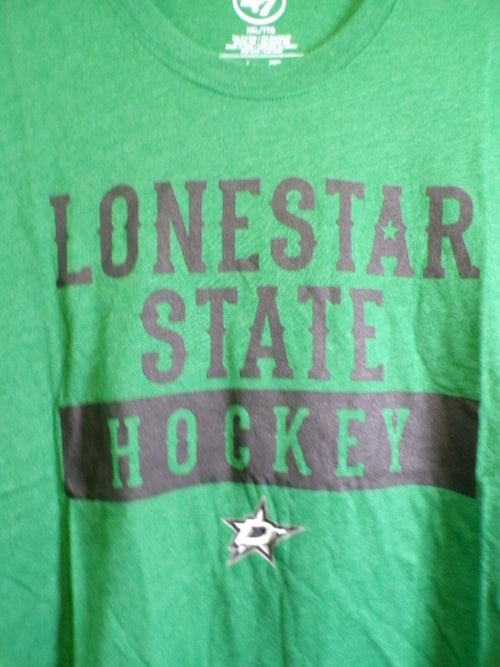 47 Brand Men's Dallas Stars Lonestar State Hockey T-Shirt 2XL Green
