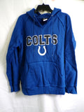 Women's Colts Team Apparel Pullover Hoodie Large Blue Embroidered Logo