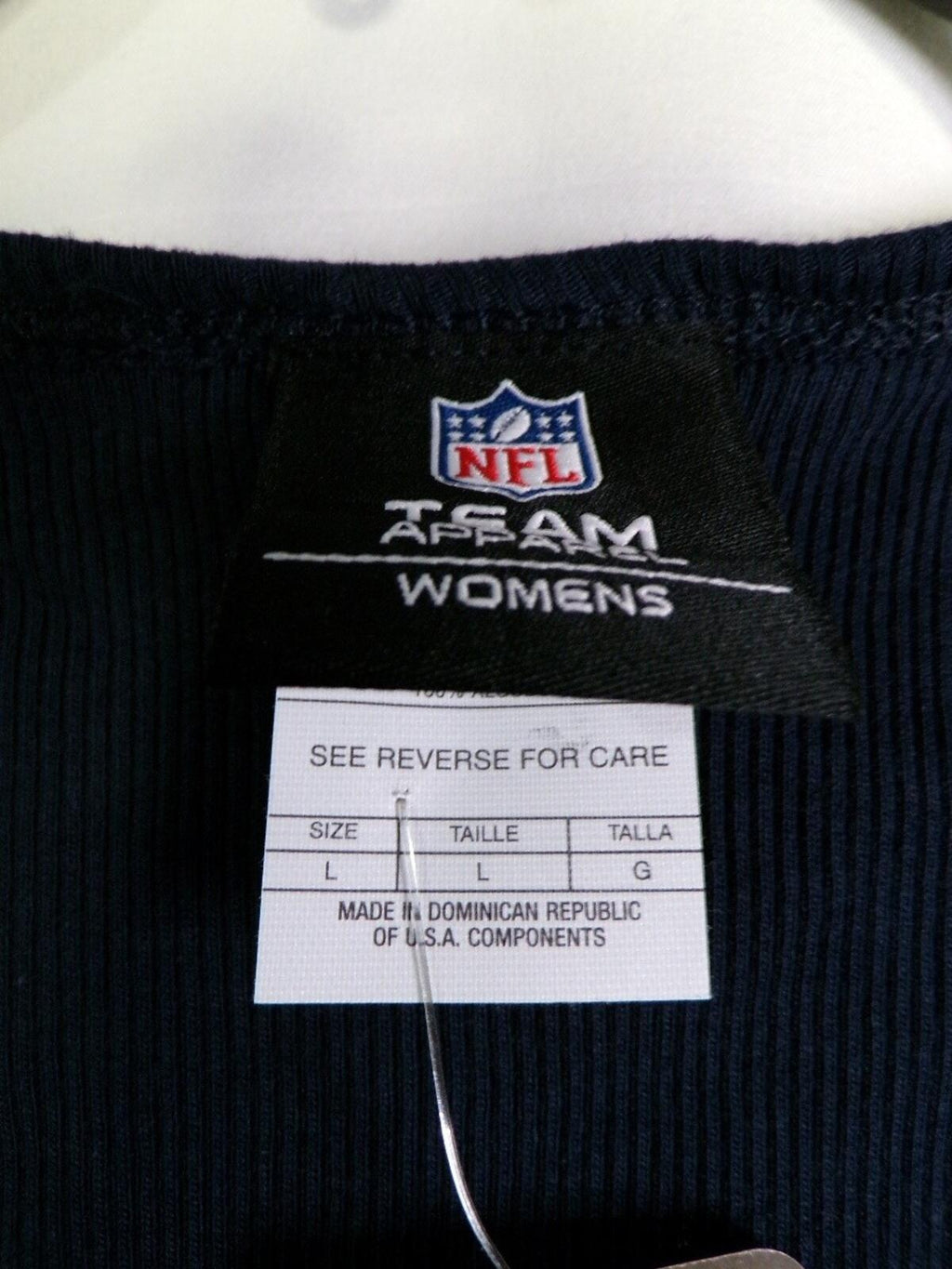 Women's Giants Navy Ribbed Tank Top Size L