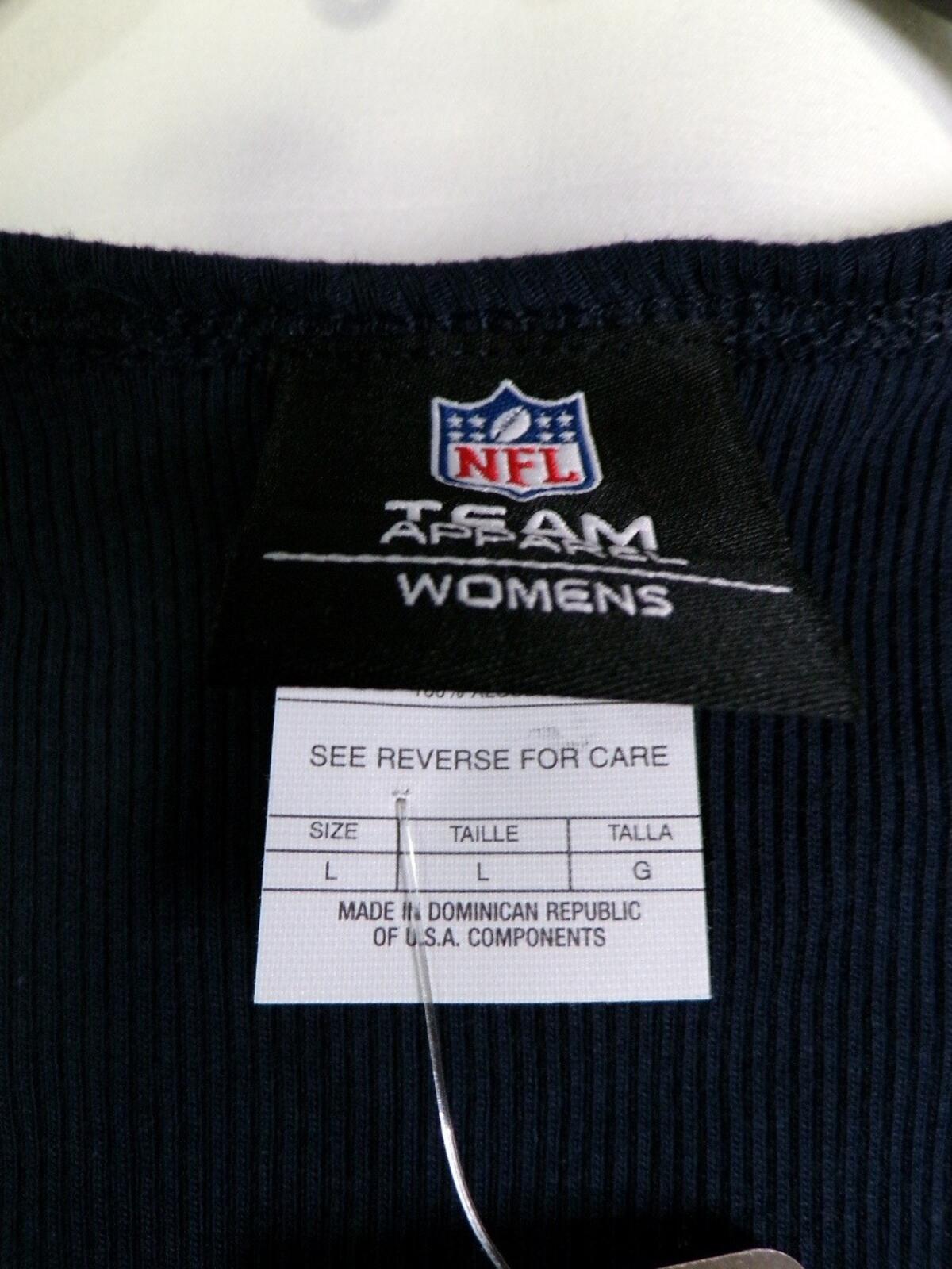 Women's Giants Navy Ribbed Tank Top Size L