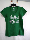 Women's Dallas Stars Green T Shirt S Crew Neck
