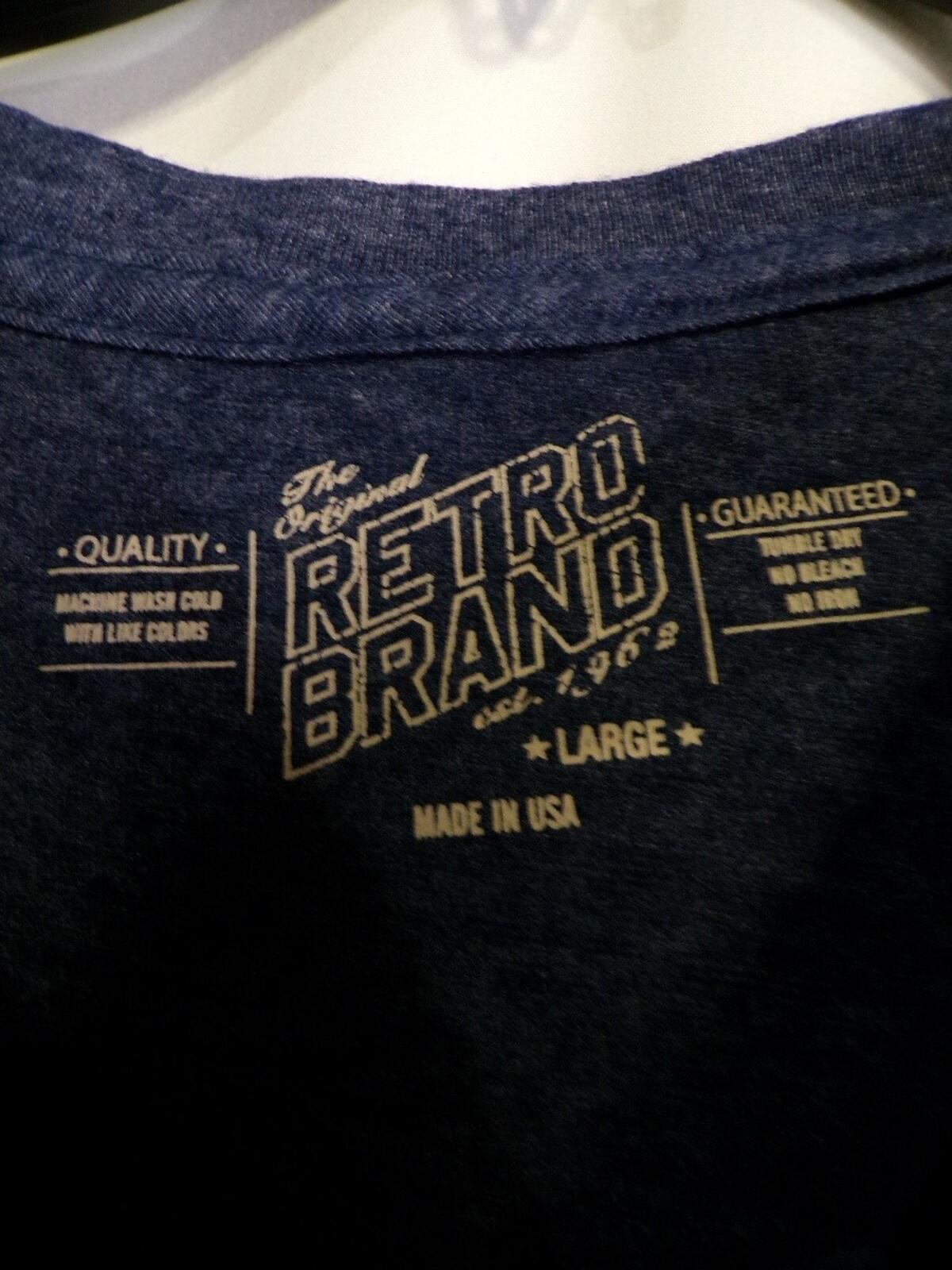 Original Retro Brand Womens Cal Bears Navy T Shirt Large Crew Neck Tee