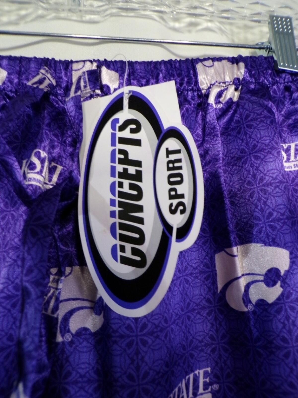 Concepts Sport Women's K-State Pajama Pants Large Purple Kansas State