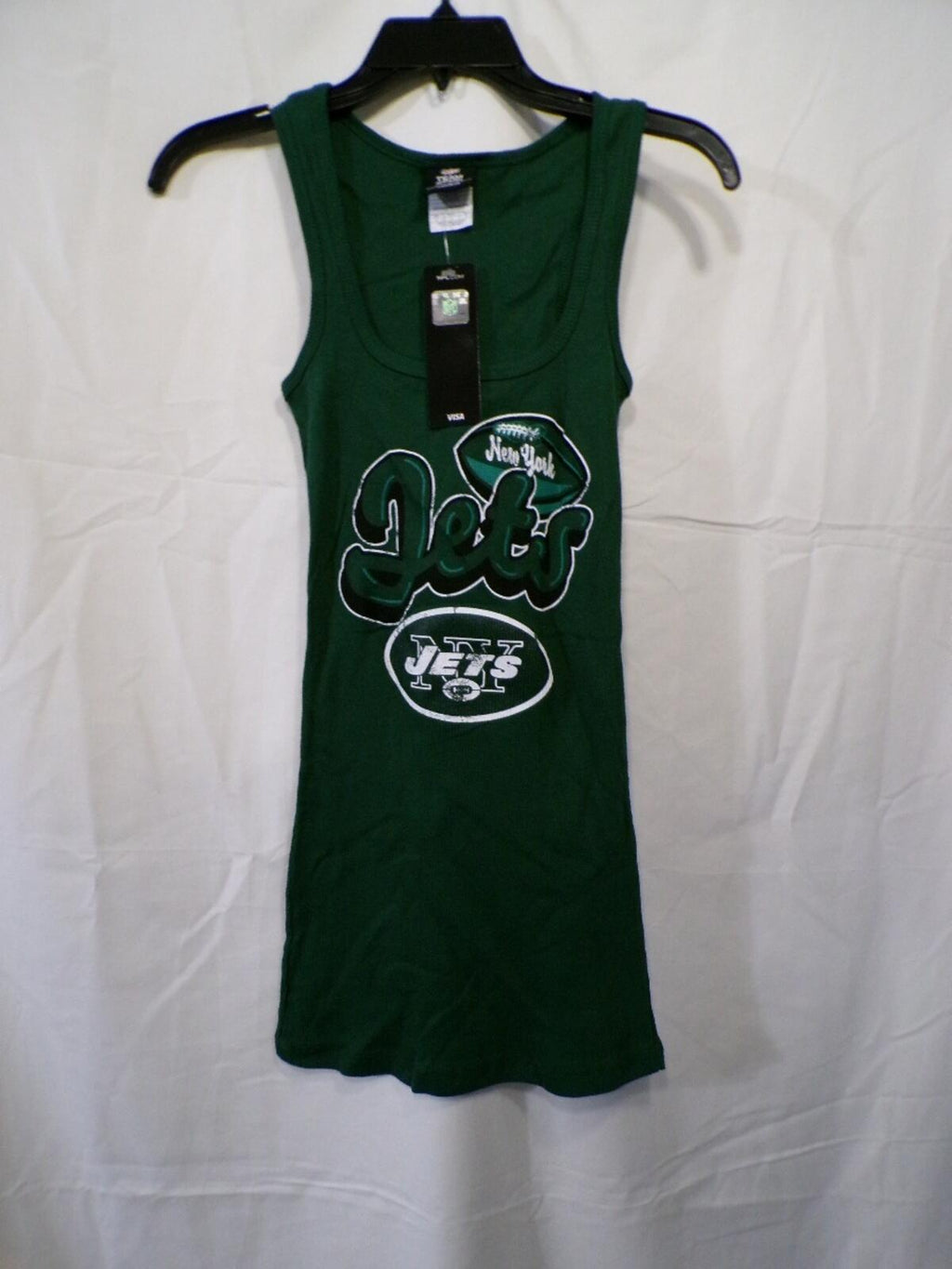 Team Apparel Women's NY Jets Green Tank Top S Racerback