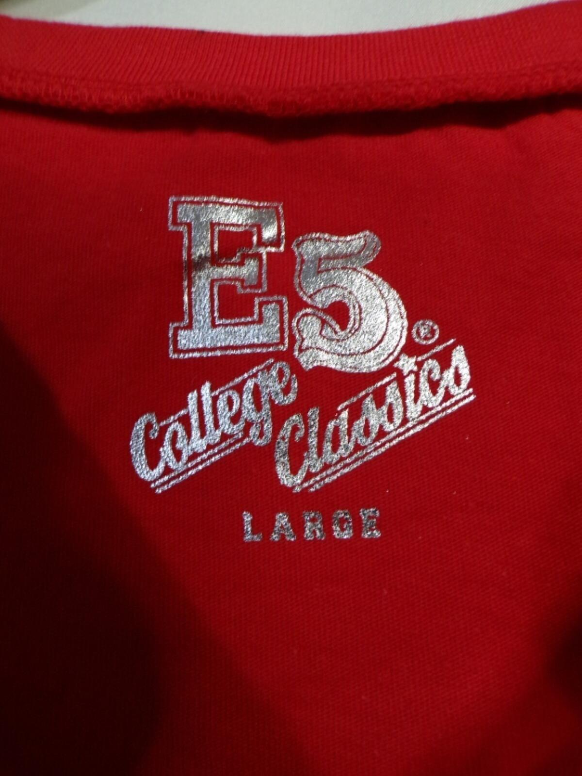 E5 College Classics Nebraska Huskers Women's Red Cropped T-Shirt Large