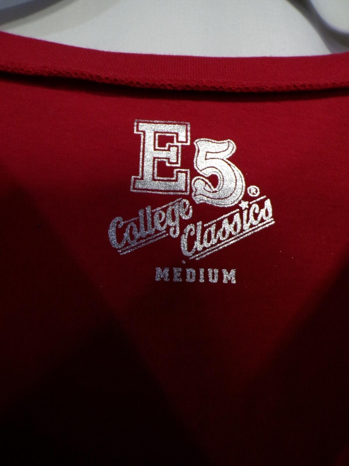 E5 College Classics Women's Oklahoma Sooners Red Cropped T-Shirt M