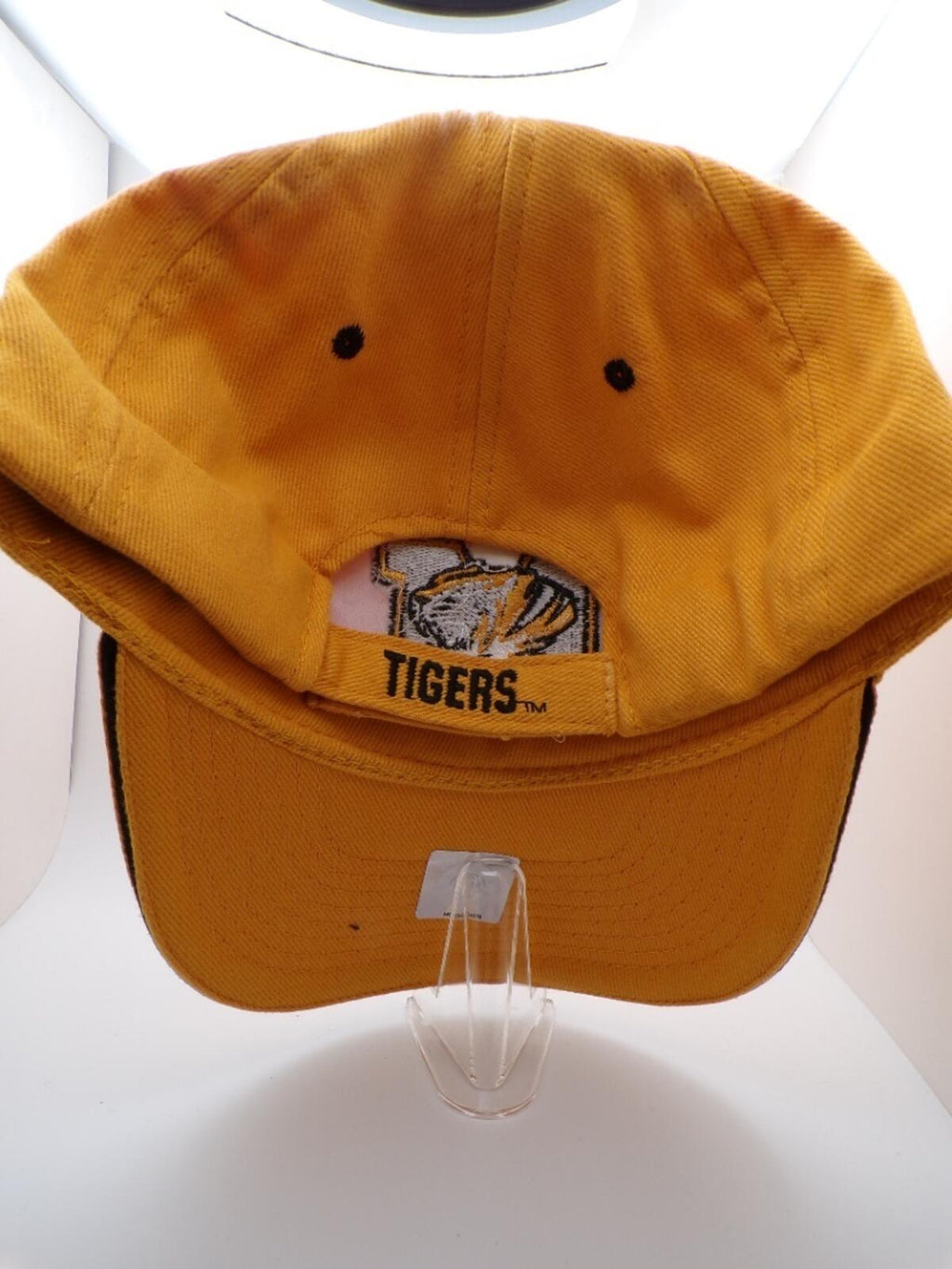 Men's Missouri Tigers Yellow Embroidered Baseball Cap Adjustable Curved Brim