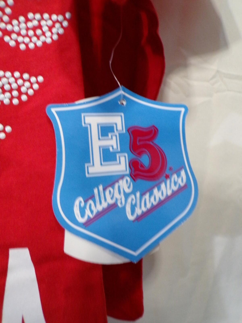 E5 College Classics Women's Nebraska Huskers Cropped T-Shirt XL Red