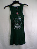 New York Jets Women's Tank Top Large Green Team Apparel 100% Cotton