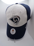 Women's Los Angeles Rams Sequin Baseball Cap Navy White Adjustable