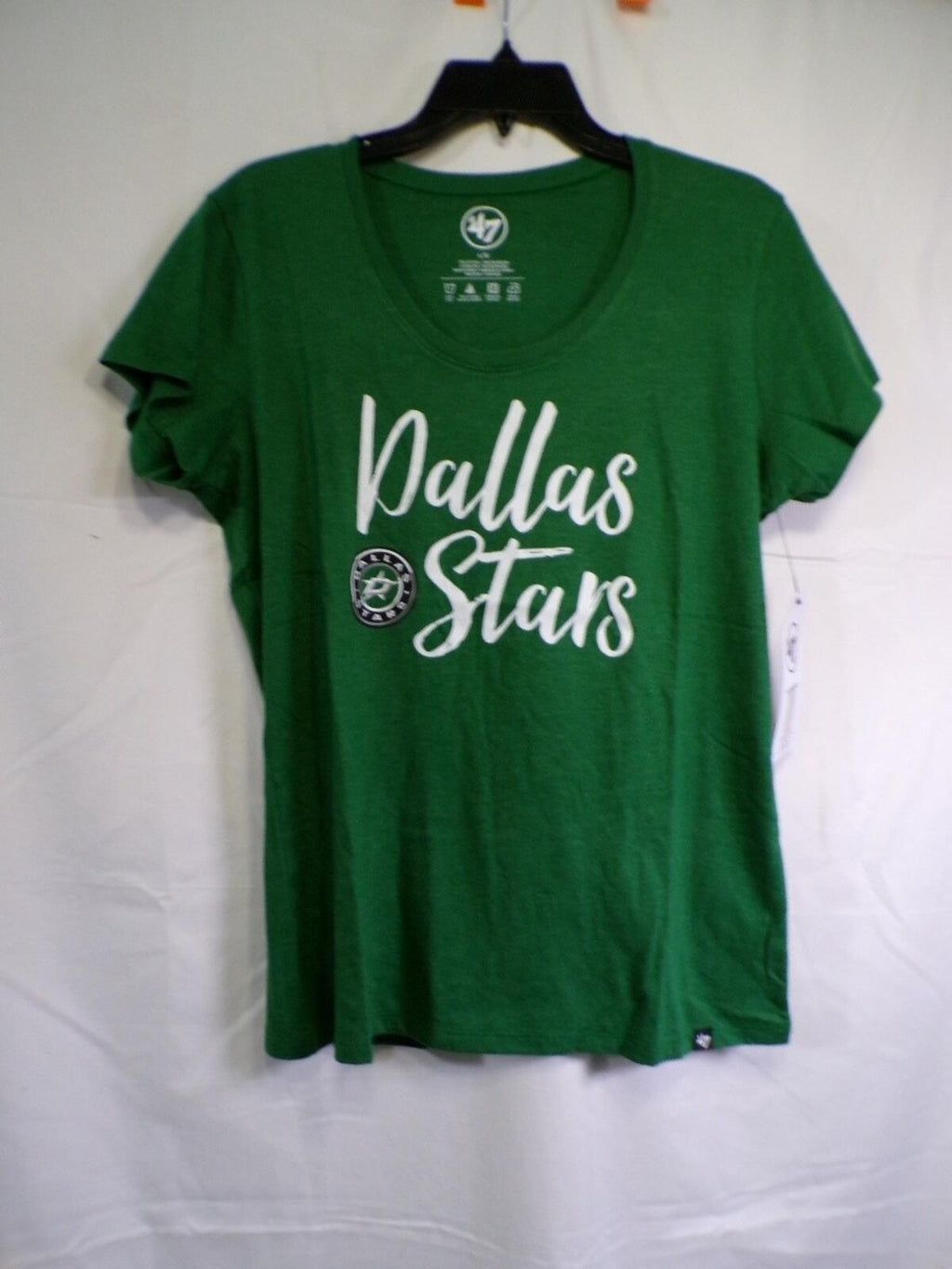 47 Brand Women's Dallas Stars Kelly Green Scoop Neck T-Shirt Large L