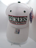 The Game Men's PECKERS University of Hanover White Baseball Cap OSFM Cotton
