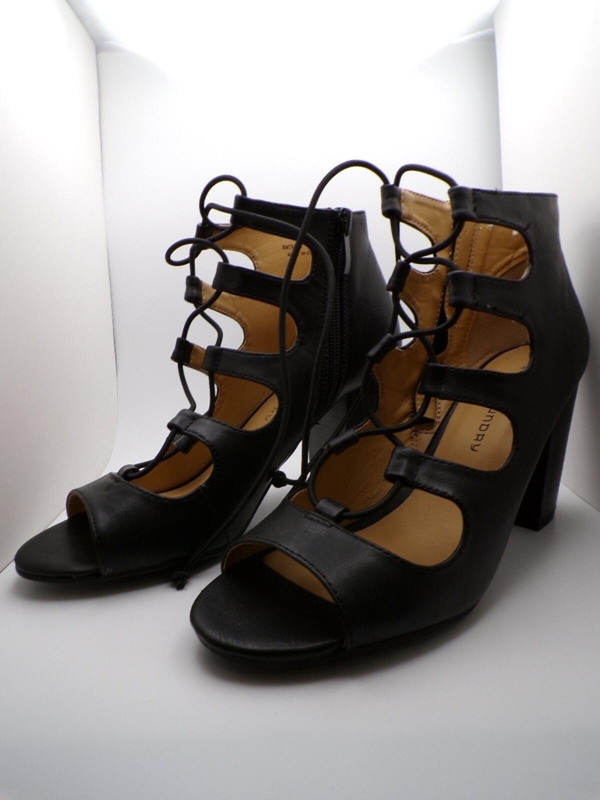 CL by Laundry Bettie Women's Strappy Lace Up Block Heel Sandals 6.5