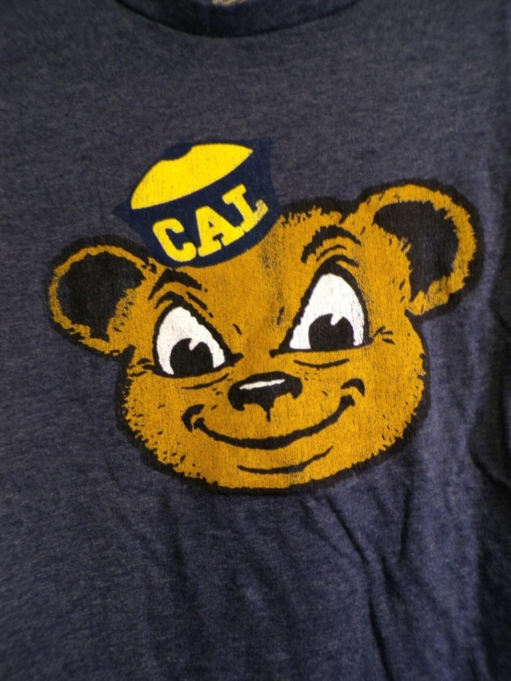 Original Retro Brand Womens Cal Bears Navy T Shirt Large Crew Neck Tee
